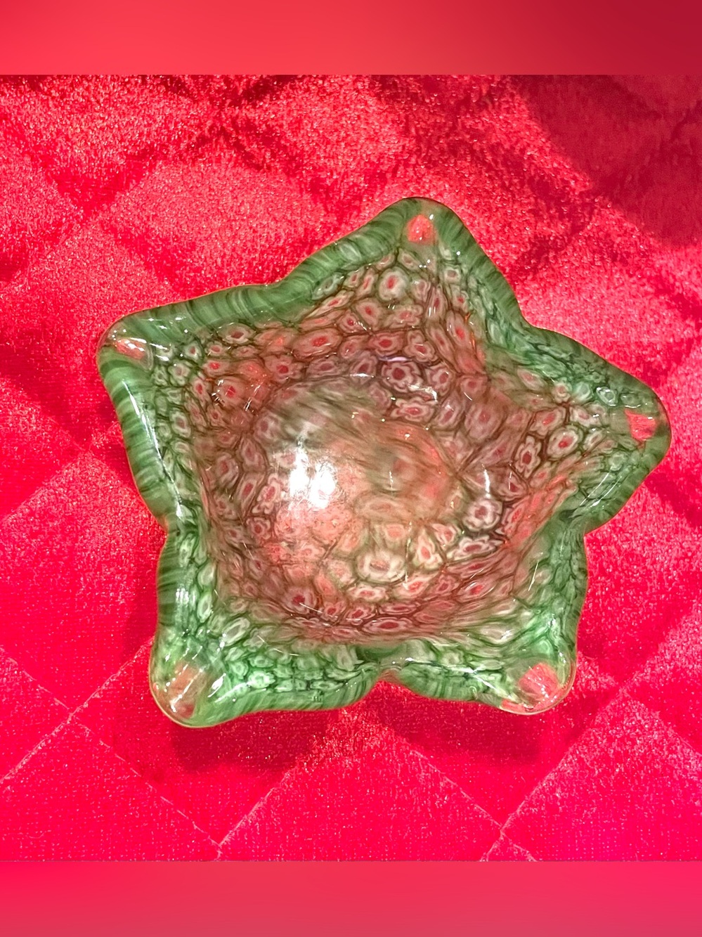 Unmarked Murano Star Dish